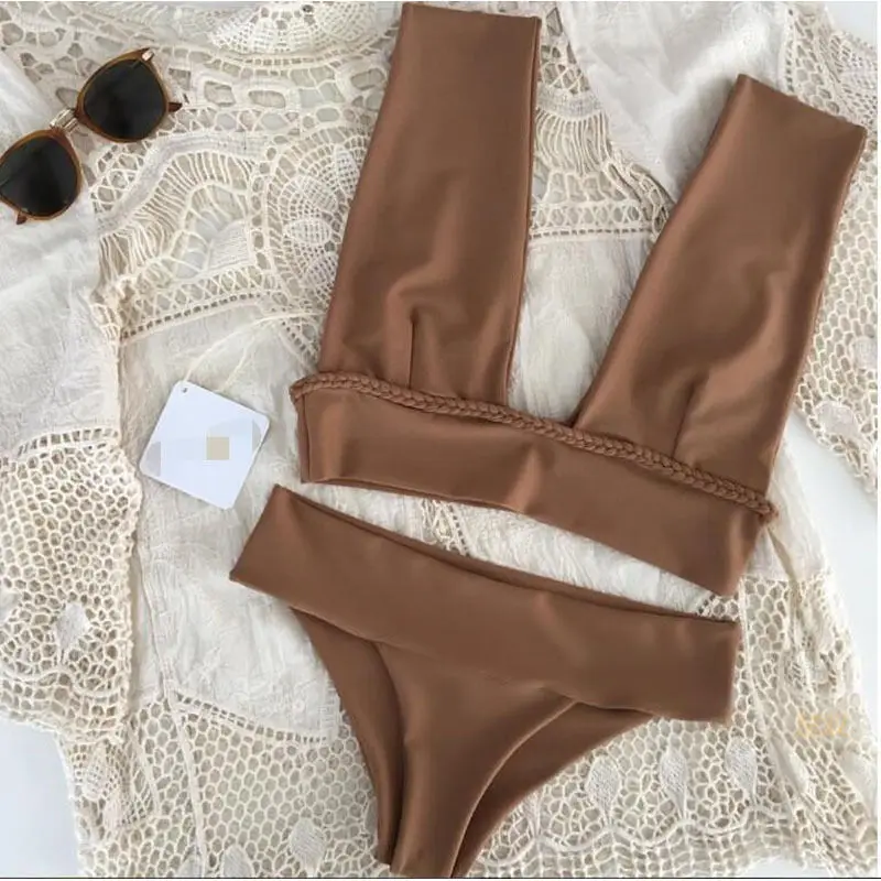 2018 Women High Waist Solid Colors Bikini Set Swimwear Push-Up Backless Swimsuit Bathing Beachwear Tankini Mayo
2018 Women High Waist Solid Colors Bikini Set Swimwear Push-Up Backless Swimsuit Bathing Beachwear Tankini Mayo