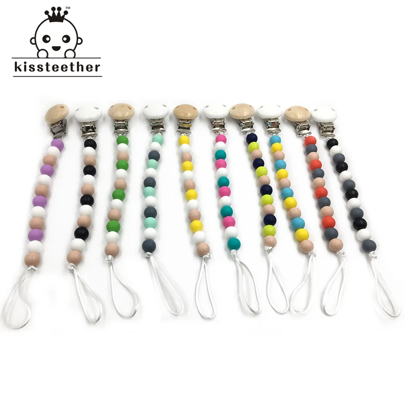 DIY Baby Teether Toys Pacifier Clip For Boys & Girls Silicone Is Made Of Food Grade Silicone-Chewable Beads | Мать и ребенок