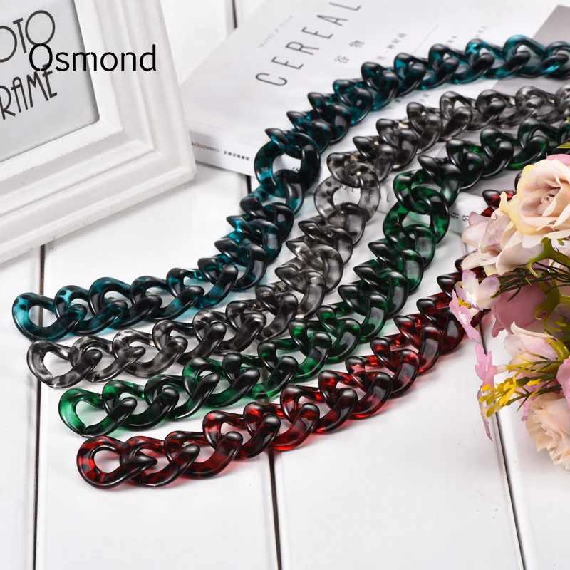 Osmond DIY Fish Bone Acrylic Bag Accessories Parts Acrylic Resin Bag Straps Chain Shoulder Belts Fashion Colorful Handle Belts
Osmond DIY Fish Bone Acrylic Bag Accessories Parts Acrylic Resin Bag Straps Chain Shoulder Belts Fashion Colorful Handle Belts