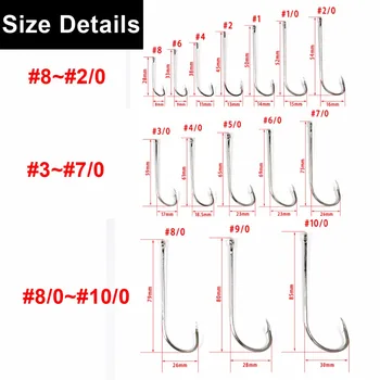 100pcs Long Shank Beak Fishing Hook Octopus Rig Making Hooks Various Size 6 4 2 1 1/0 2/0 3/0 4/0 5/0 6/0 7/0 8/0 9/010/0
100pcs Long Shank Beak Fishing Hook Octopus Rig Making Hooks Various Size 6 4 2 1 1/0 2/0 3/0 4/0 5/0 6/0 7/0 8/0 9/010/0
