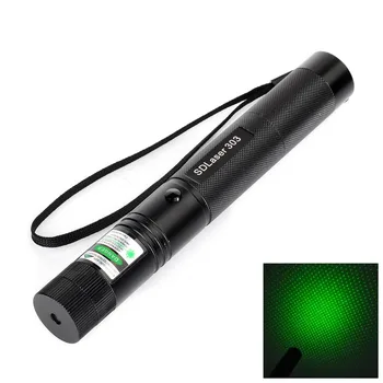 

5mW 532nm Green Light Laser Flashlight Rotation Focus Green Star Laser Pointer Pen Powered by 18650 Battery