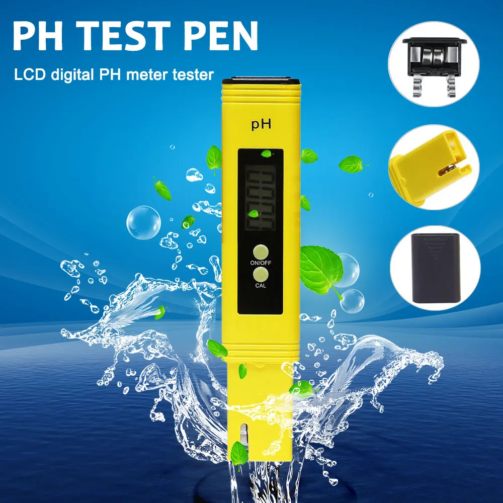 with Test Paper Household PH Meter Pen Practical Yellow Pocket Protable Accuracy Calibration Tester
with Test Paper Household PH Meter Pen Practical Yellow Pocket Protable Accuracy Calibration Tester
