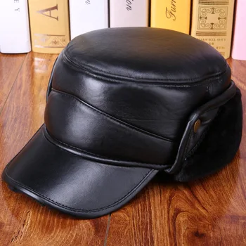 Men's winter 100% sheepskin hat elderly Flat ear caps sheep skin leather hat bomber hat Plus thick velvet warm baseball cap
Men's winter 100% sheepskin hat elderly Flat ear caps sheep skin leather hat bomber hat Plus thick velvet warm baseball cap