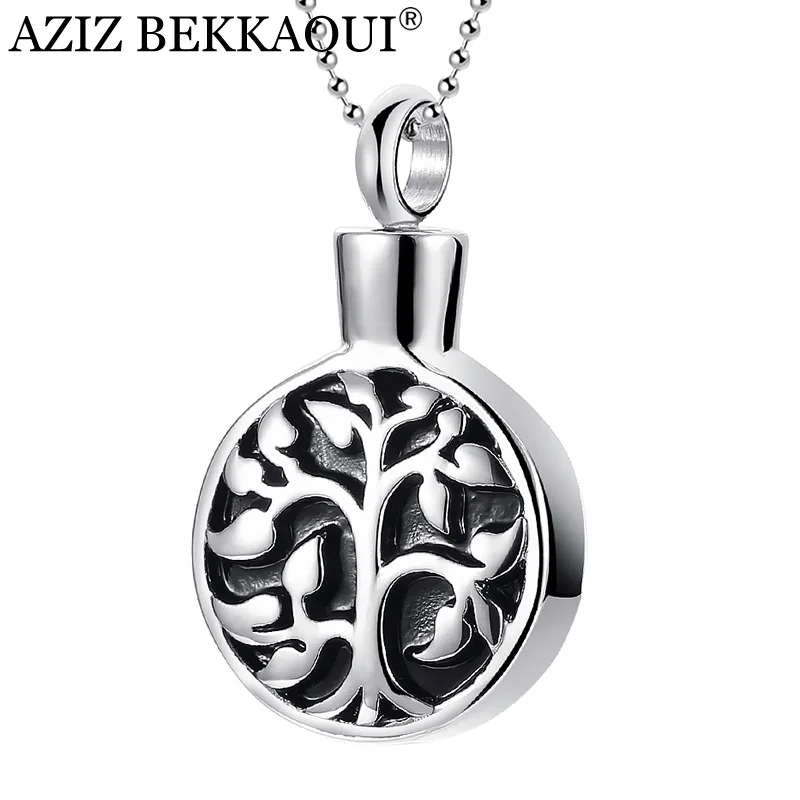 AZIZ BEKKAOUI Personalised Logo Stainless Cremation Jewelry Engrave Name Ash Urn Necklace Memorial Keepsake Tree Pendant
AZIZ BEKKAOUI Personalised Logo Stainless Cremation Jewelry Engrave Name Ash Urn Necklace Memorial Keepsake Tree Pendant