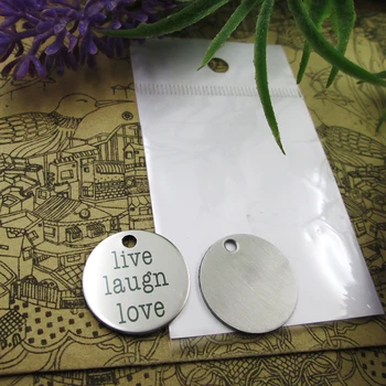 20pcs--"live laugn love"stainless steel charms more style for choosing DIY Charms
20pcs--"live laugn love"stainless steel charms more style for choosing DIY Charms