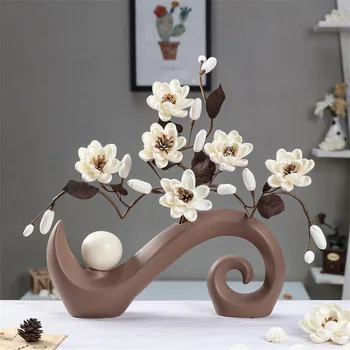 European Nordic Ceramic Desk Tabletop Vase Ikebana Ornaments Handmade White Artificial Dried Flower Home Furnishing Decro
European Nordic Ceramic Desk Tabletop Vase Ikebana Ornaments Handmade White Artificial Dried Flower Home Furnishing Decro