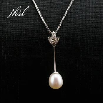 JHSL Brand 925 Sterling Silver Round Freshwater Pearl Necklace Pendant Women Girl Female Link Chian Classic Elegant Fine Jewelry 
JHSL Brand 925 Sterling Silver Round Freshwater Pearl Necklace Pendant Women Girl Female Link Chian Classic Elegant Fine Jewelry