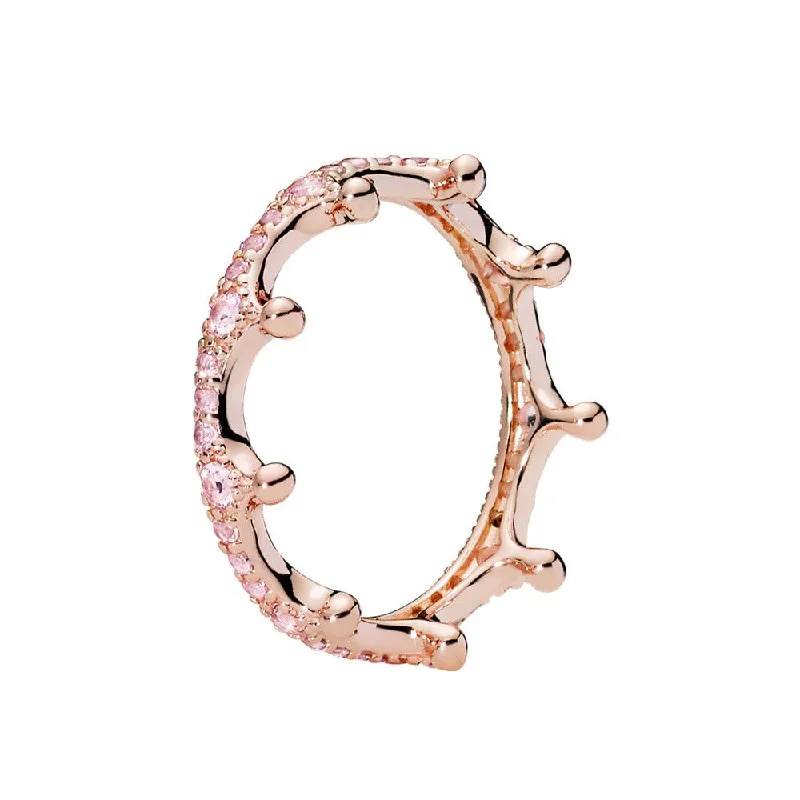 2018 Spring Collection Pink Crystal Rose Gold Enchanted Crown Stackable Rings for Women Jewelry European & USA Hot Sale RFR002
2018 Spring Collection Pink Crystal Rose Gold Enchanted Crown Stackable Rings for Women Jewelry European & USA Hot Sale RFR002