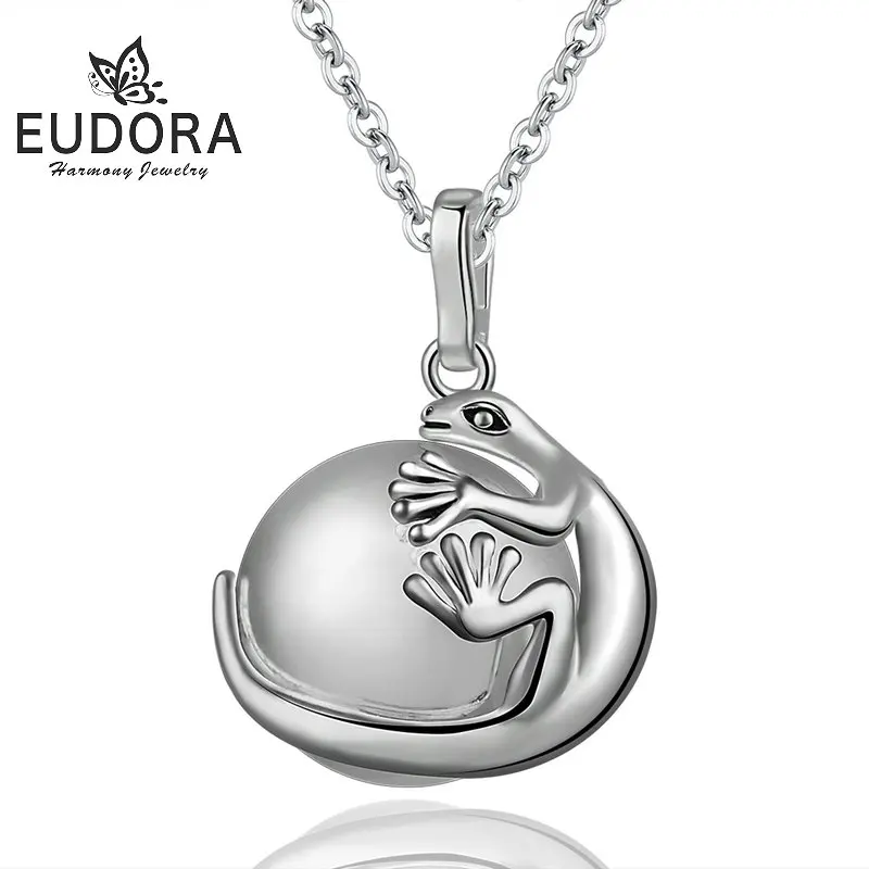 Eudora Copper Plated Silver gecko Animal Charm Pendants Baby Pregnant Muscial Sound Harmony Ball Pendant Necklace Fine Jewelry
Eudora Copper Plated Silver gecko Animal Charm Pendants Baby Pregnant Muscial Sound Harmony Ball Pendant Necklace Fine Jewelry