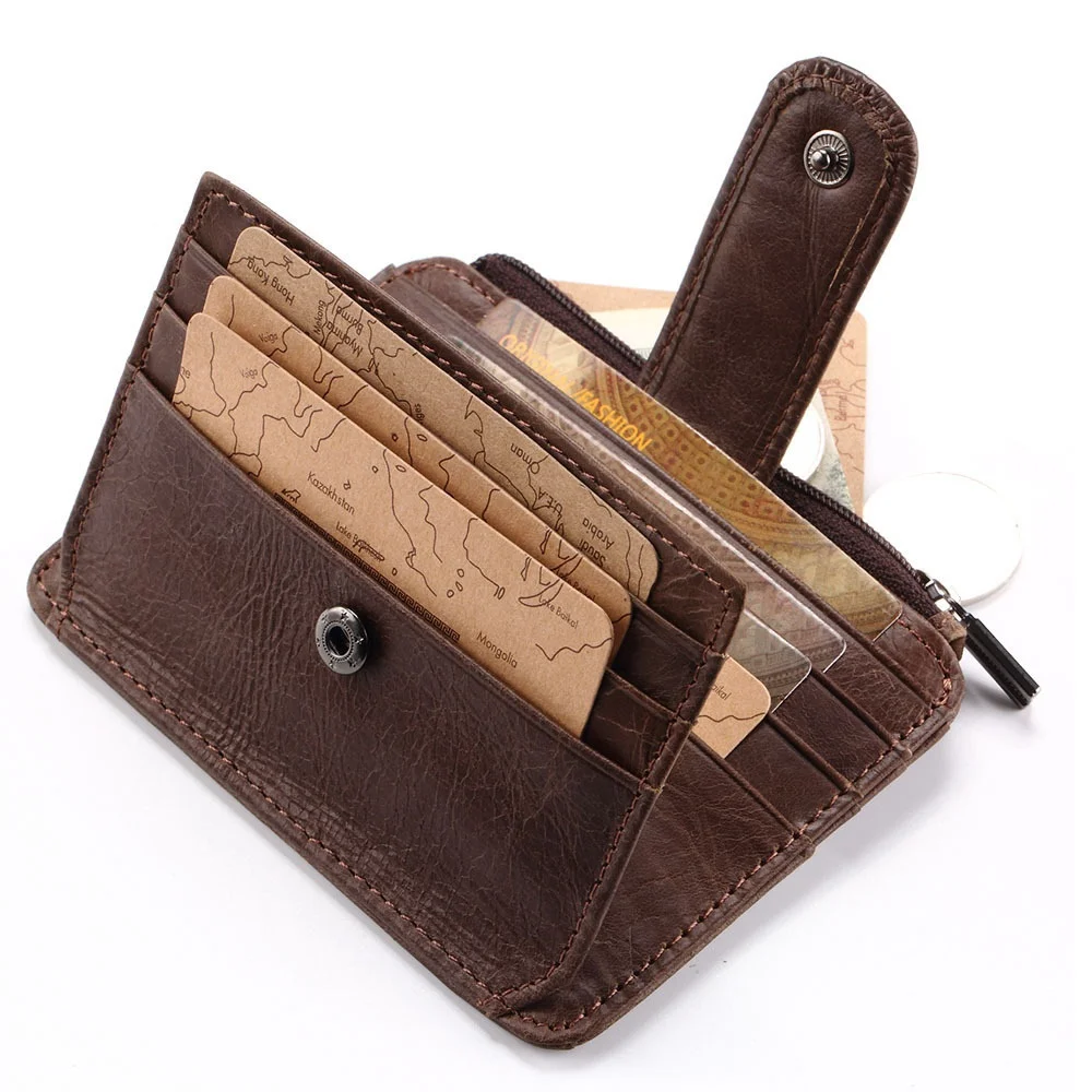 Genuine Leather Card Holder Case Small Wallet Men ID Credit Cards Male Mini Wallets with Coin Pocket Short Purse Portomonee
Genuine Leather Card Holder Case Small Wallet Men ID Credit Cards Male Mini Wallets with Coin Pocket Short Purse Portomonee