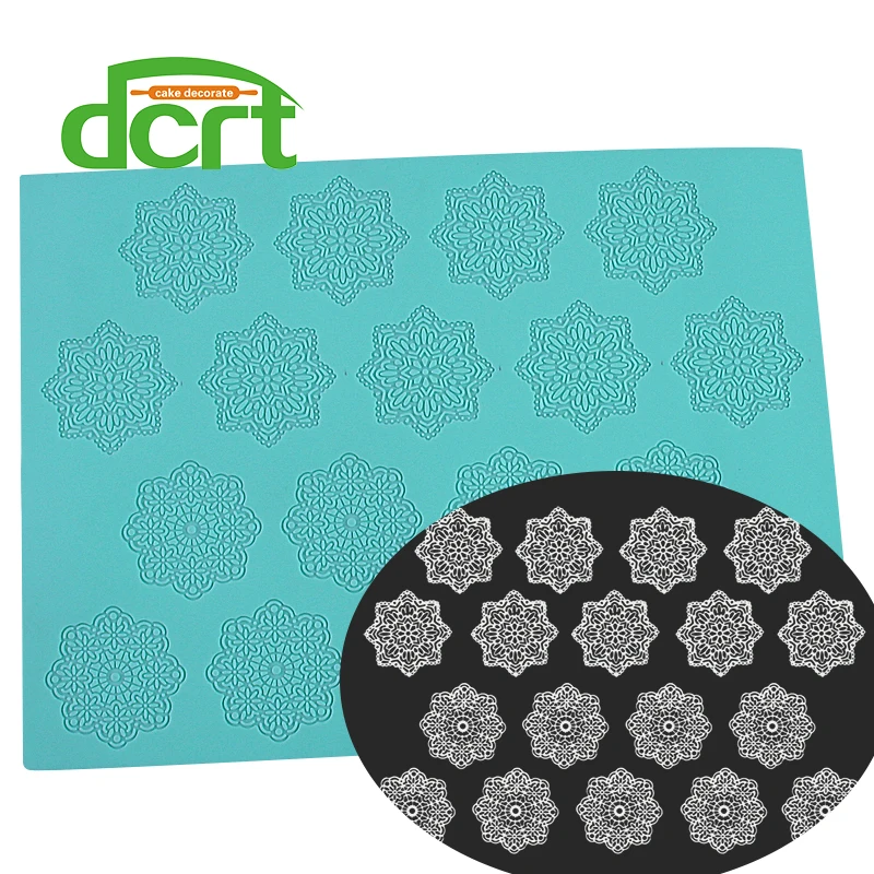 Flower Silicone lace cake mold Cake Decor Impression Mold Bake Emboss Mat Mould Craft
Flower Silicone lace cake mold Cake Decor Impression Mold Bake Emboss Mat Mould Craft