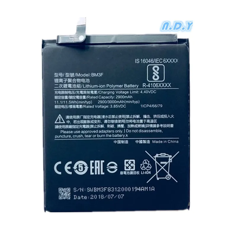New Original Real 2900/3000mAh BM3F Battery with glue sticker For Xiaomi Mi 8 | Мобильные телефоны и аксессуары