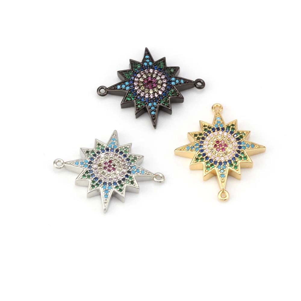 MEIBEADS Micro Pave CZ Zircon Pointed Star Charms Connectors Jewelry Accessories Fit Women Diy Bracelet Necklace Pendants
MEIBEADS Micro Pave CZ Zircon Pointed Star Charms Connectors Jewelry Accessories Fit Women Diy Bracelet Necklace Pendants