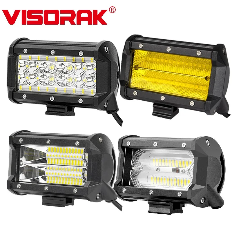 VISORAK 2pcs/lot 5" 72W 84W Offroad LED Light Bar Truck LED Bar For Jeep 4x4 4WD ATV SUV Trailer Motorcycle LED Headlight
VISORAK 2pcs/lot 5" 72W 84W Offroad LED Light Bar Truck LED Bar For Jeep 4x4 4WD ATV SUV Trailer Motorcycle LED Headlight