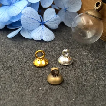 50pieces 6mm bronze / silver / gold color to choose cap pendant connector for glass cover vial DIY (only the metal cap)
50pieces 6mm bronze / silver / gold color to choose cap pendant connector for glass cover vial DIY (only the metal cap)