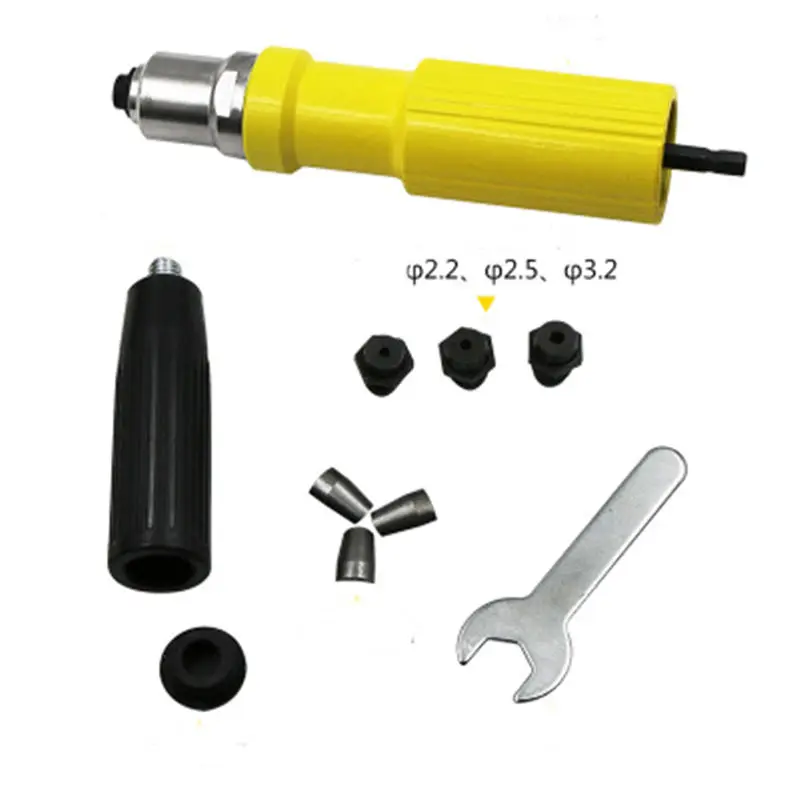 Electric Rivet Nut Gun Riveting Tool Cordless Riveting Drill Adaptor Insert Nut Tool Riveting Drill Adapter 2.4mm-4.8mm
Electric Rivet Nut Gun Riveting Tool Cordless Riveting Drill Adaptor Insert Nut Tool Riveting Drill Adapter 2.4mm-4.8mm