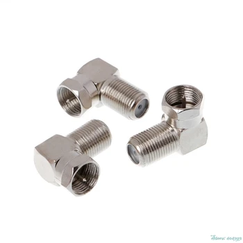 3Pcs/Set Copper F Male Plug to F Female Jack Right Angle Adapter 90 Degree Coax TV
3Pcs/Set Copper F Male Plug to F Female Jack Right Angle Adapter 90 Degree Coax TV