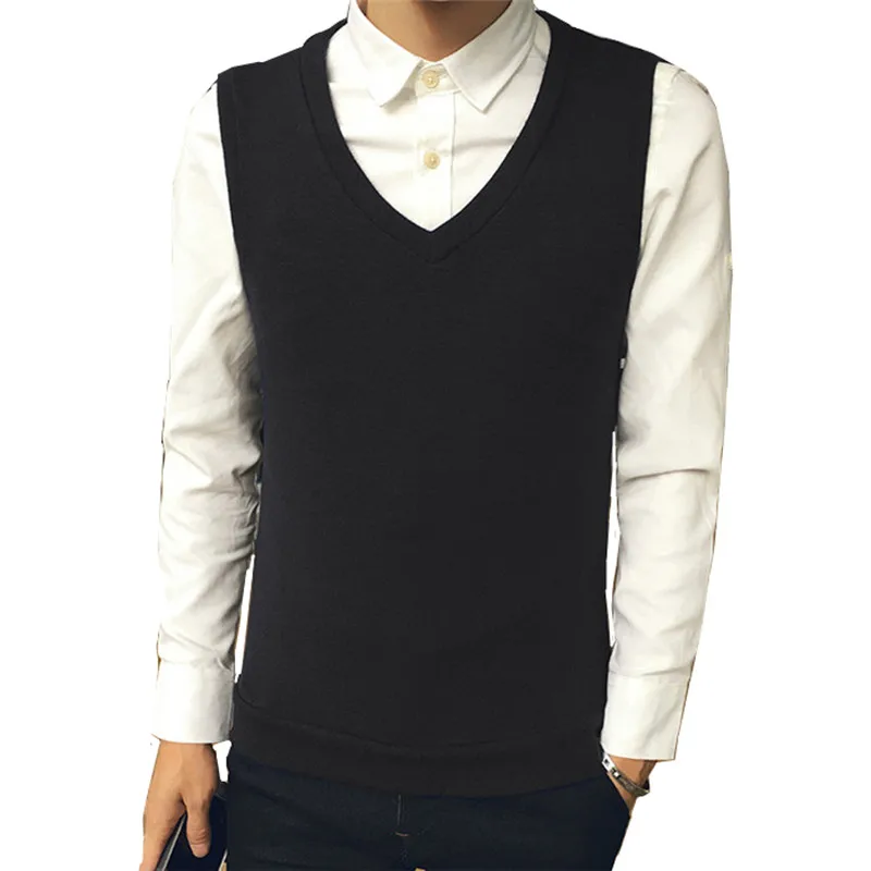 New 2019 Men's Knitted Wool Vest Cotton Soft Comfortable Youth V-neck Solid Color Knit / 9 Color High Quality Sweater Vest
New 2019 Men's Knitted Wool Vest Cotton Soft Comfortable Youth V-neck Solid Color Knit / 9 Color High Quality Sweater Vest