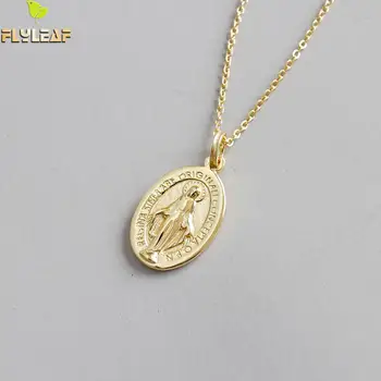 Flyleaf Golden Virgin Mary Tag Necklaces & Pendants For Women 2020 New Trend 100% 925 Sterling Silver Fashion Jewelry
Flyleaf Golden Virgin Mary Tag Necklaces & Pendants For Women 2020 New Trend 100% 925 Sterling Silver Fashion Jewelry