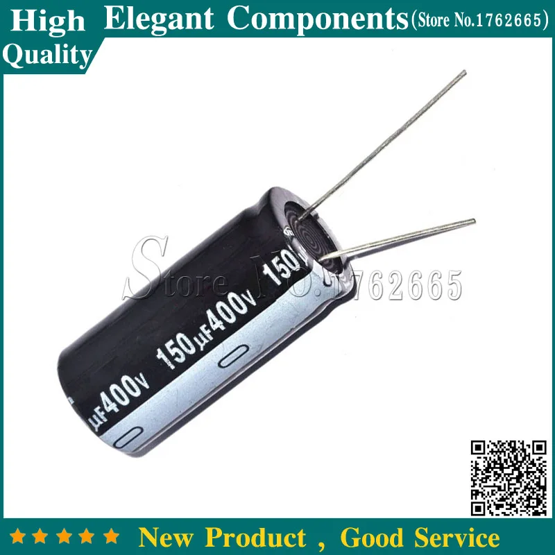5pcs 400V 150UF Electrolytic capacitor 150UF 400V 400 V / 150 UF Size 18*35MM Aluminum electrolytic capacitor
5pcs 400V 150UF Electrolytic capacitor 150UF 400V 400 V / 150 UF Size 18*35MM Aluminum electrolytic capacitor