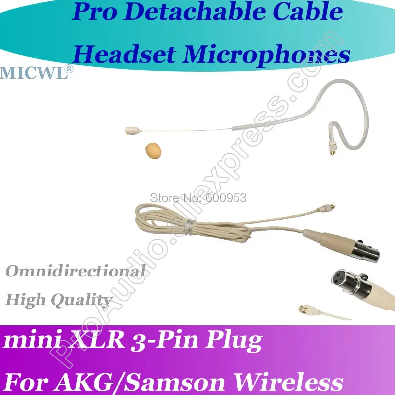 MICWL A380 Detachable Single earHeadset Microphone for AKG Samson Gemini Wireless Microfone com fone de ouvido para AKG Wireless
MICWL A380 Detachable Single earHeadset Microphone for AKG Samson Gemini Wireless Microfone com fone de ouvido para AKG Wireless