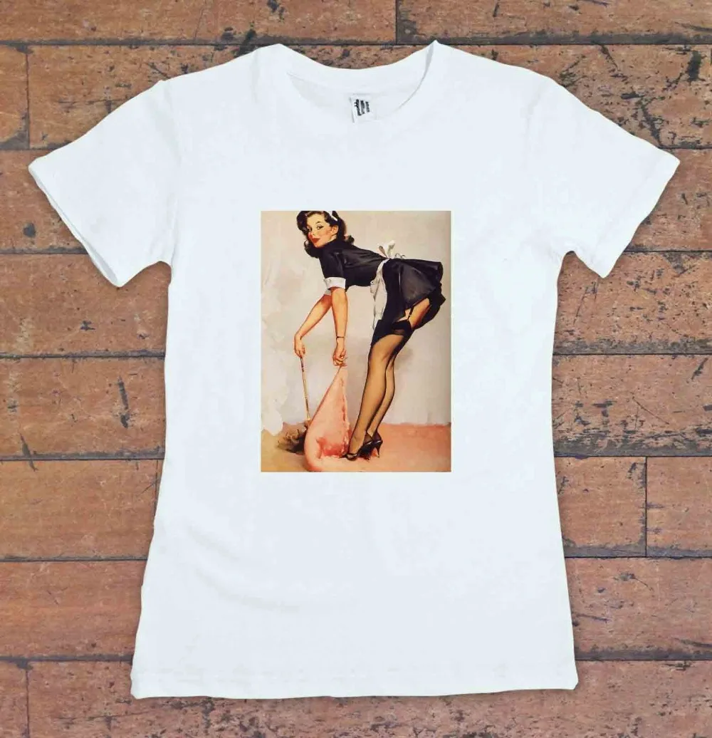 2019 New Mens T Shirts Pin Up Girl T-Shirt, Maid Pin Up, men T-Shirt,Sexy, Fashion T-shirt
2019 New Mens T Shirts Pin Up Girl T-Shirt, Maid Pin Up, men T-Shirt,Sexy, Fashion T-shirt