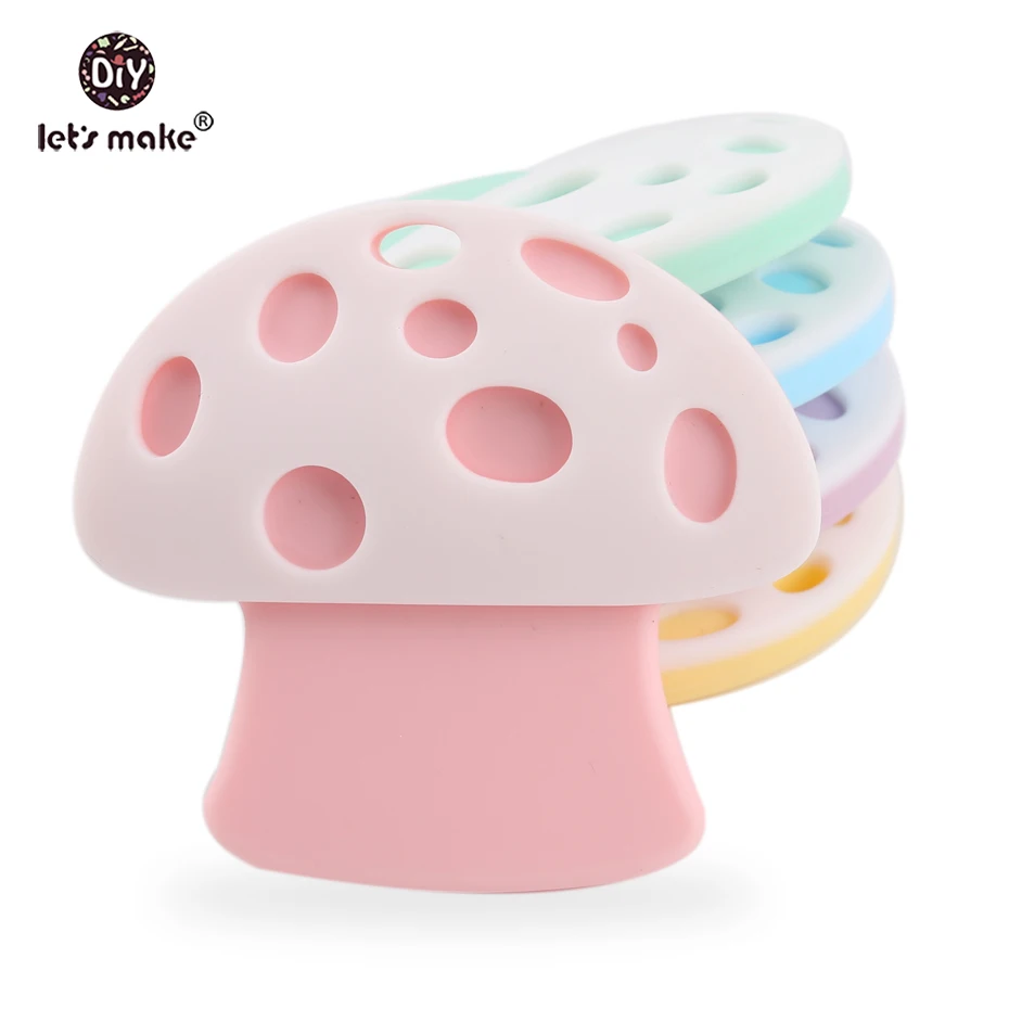 Let's Make 1PC Nursing Pendant Stretchy Mushroom Food Grade Silicone Teether DIY Crafts Accessories Interactive Toy Baby Teether
Let's Make 1PC Nursing Pendant Stretchy Mushroom Food Grade Silicone Teether DIY Crafts Accessories Interactive Toy Baby Teether