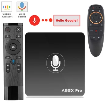 Google Android TV Box A95X Pro 2G 16G Smart TV Box Quad Core Amlogic S905W Android 7.1TV Box Voice Control WiFi Media Player
Google Android TV Box A95X Pro 2G 16G Smart TV Box Quad Core Amlogic S905W Android 7.1TV Box Voice Control WiFi Media Player