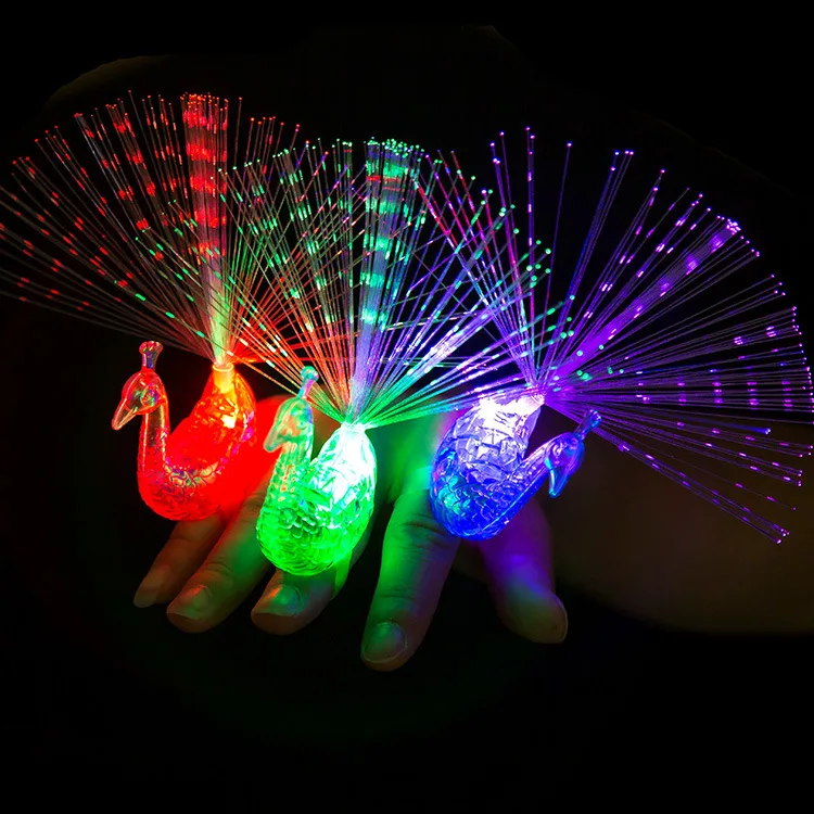 Creative luminous Ring, Finger Light Colorful Luminous Color Peacock Shape Finger light-emitting Children's Toys
Creative luminous Ring, Finger Light Colorful Luminous Color Peacock Shape Finger light-emitting Children's Toys
