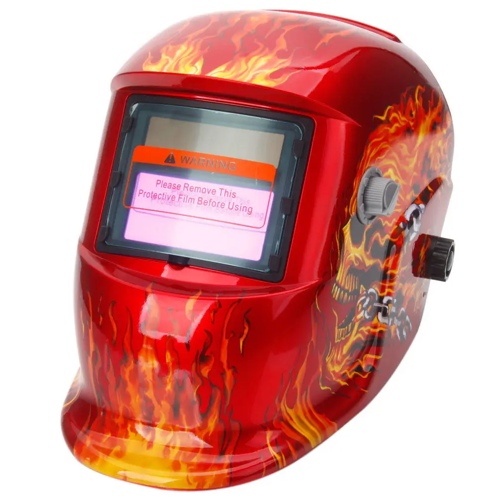 Fire Skull Pro Solar Auto Darkening Welding Helmet Grinding Welder Mask Hood Red
Fire Skull Pro Solar Auto Darkening Welding Helmet Grinding Welder Mask Hood Red