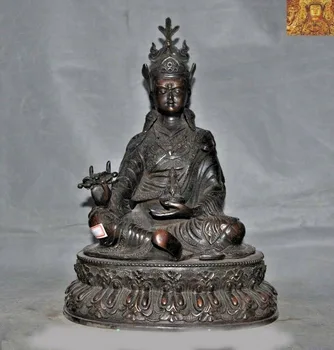 wedding decoration Antiques Tibetan Buddhism bronze Seat Guru Rinpoche Padmasambhava Buddha Statue
wedding decoration Antiques Tibetan Buddhism bronze Seat Guru Rinpoche Padmasambhava Buddha Statue