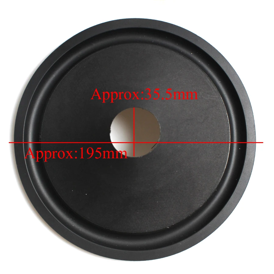 2Pcs/Lot 8 INCH Speaker Paper Cone Basin Drum Paper Rubber Edge Side 35.5 Core 195mm Woofer speaker Accessories
2Pcs/Lot 8 INCH Speaker Paper Cone Basin Drum Paper Rubber Edge Side 35.5 Core 195mm Woofer speaker Accessories
