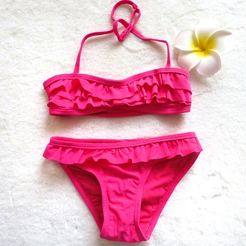 Girls Bikini Set Halter Biquini Suits New 2020 Ruffle Rose Bikinis for Child Kids Girls
Girls Bikini Set Halter Biquini Suits New 2020 Ruffle Rose Bikinis for Child Kids Girls