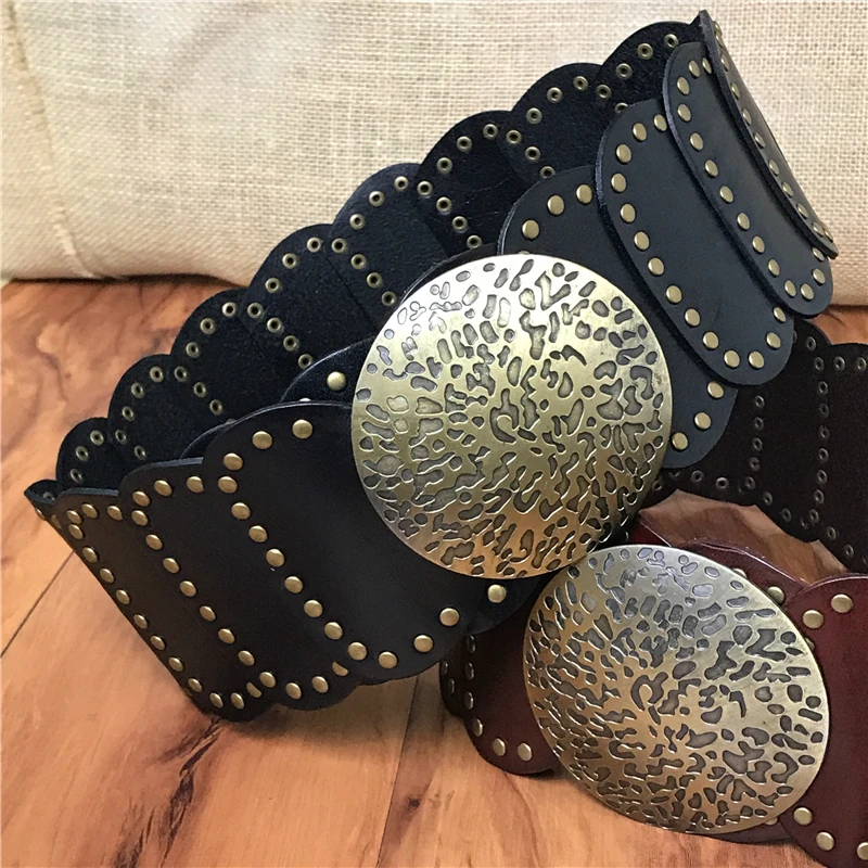 Genuine Leather Wide Belts For Women Belts Cummerbunds Ceinture Femme Cinto Feminino Ladies Punk Rivet Cowgirl Belt WBT0075
Genuine Leather Wide Belts For Women Belts Cummerbunds Ceinture Femme Cinto Feminino Ladies Punk Rivet Cowgirl Belt WBT0075