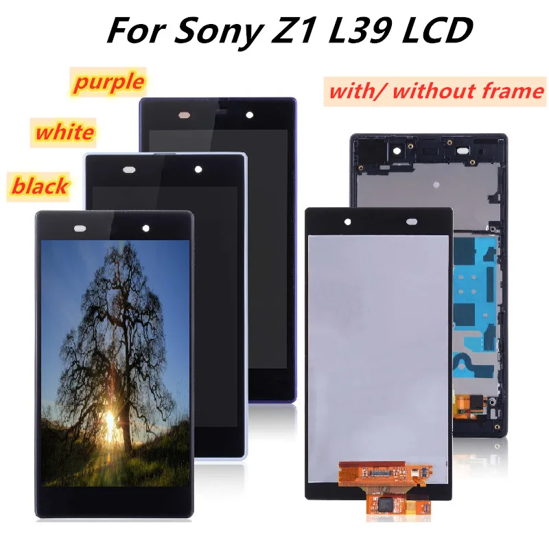 Tested lcd For Sony Xperia Z1 L39 L39H C6902 C6903 C6906 LCD Display Touch Screen Digitizer Assembly with frame For sony z1 L39
Tested lcd For Sony Xperia Z1 L39 L39H C6902 C6903 C6906 LCD Display Touch Screen Digitizer Assembly with frame For sony z1 L39