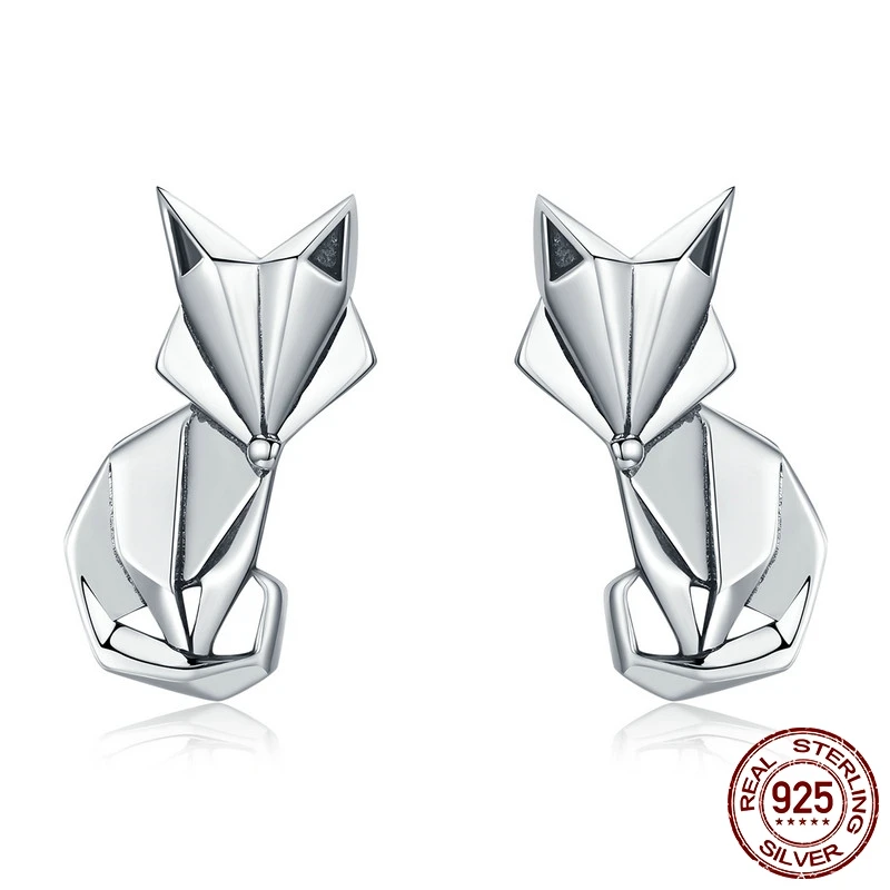 MYBEBOA Authentic 925 Sterling Silver Fashion Folding Fox Stud Animal Earrings for Women Fashion Sterling Silver Jewelry
MYBEBOA Authentic 925 Sterling Silver Fashion Folding Fox Stud Animal Earrings for Women Fashion Sterling Silver Jewelry