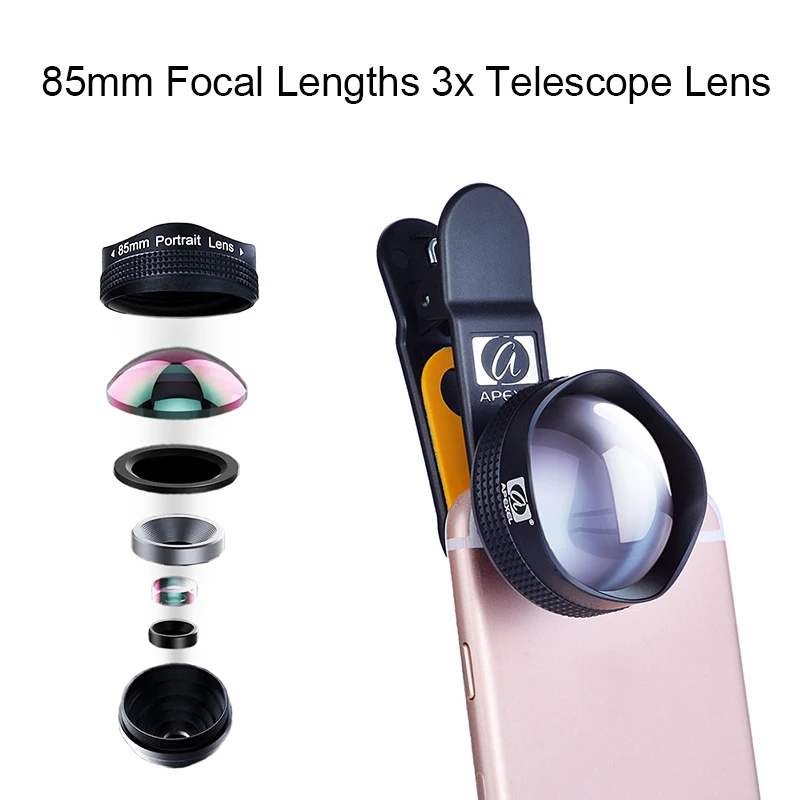 85mm Focal Lengths 3x Telescope font b Lens b font Professional Portrait HD font b Mobile