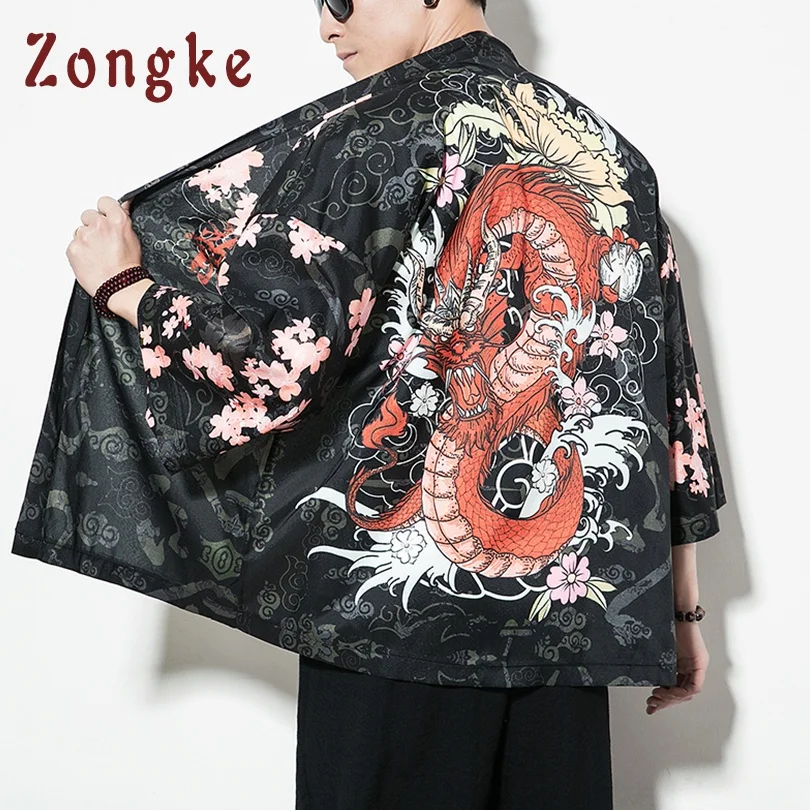 Zongke Chinese Style Dragon Kimono Cardigan Men Shirt Hip Hop Streetwear Kimono Shirt Men Japanese Kimono Men Shirt Summer 2019
Zongke Chinese Style Dragon Kimono Cardigan Men Shirt Hip Hop Streetwear Kimono Shirt Men Japanese Kimono Men Shirt Summer 2019