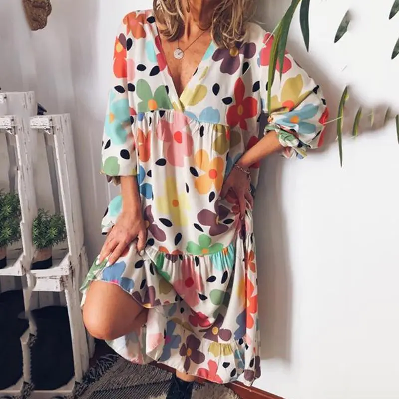 Boho Sexy Club Travel Beach Yellow Plus Size Women Midi Dresses Summer Straight Floral Print Female Fashion 2019 Blue Dress
Boho Sexy Club Travel Beach Yellow Plus Size Women Midi Dresses Summer Straight Floral Print Female Fashion 2019 Blue Dress