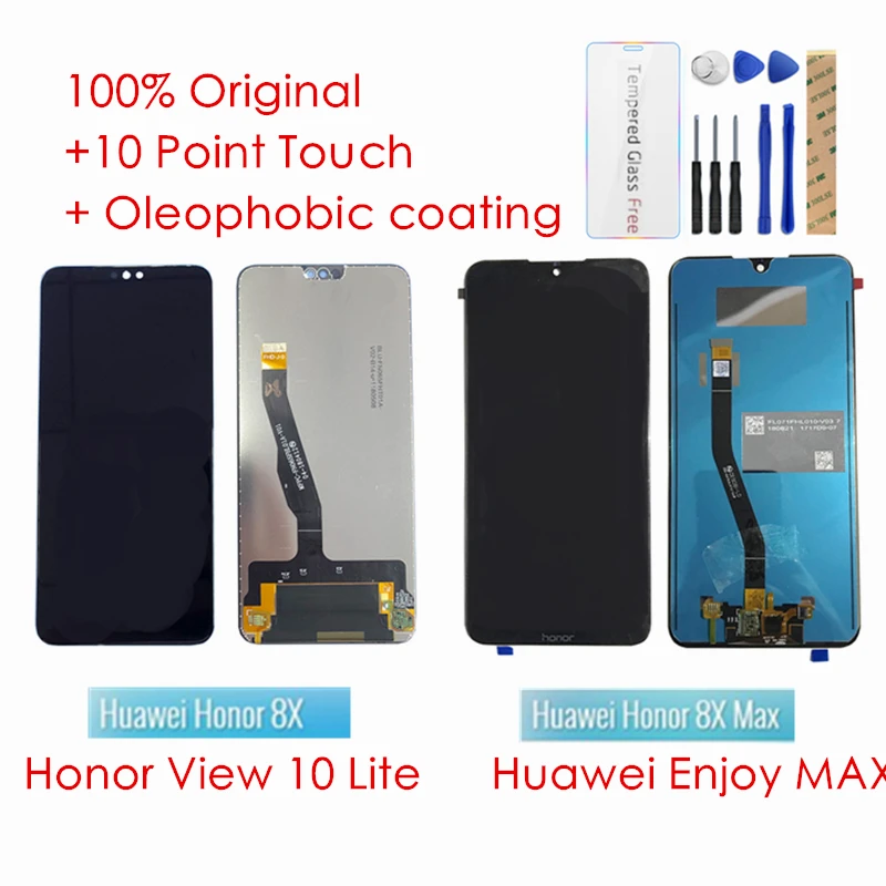 Original For Huawei Honor 8X 8X MAX LCD Display 10 Touch Screen For Honor View 10 Lite LCD Screen Replacement Repair Parts
Original For Huawei Honor 8X 8X MAX LCD Display 10 Touch Screen For Honor View 10 Lite LCD Screen Replacement Repair Parts