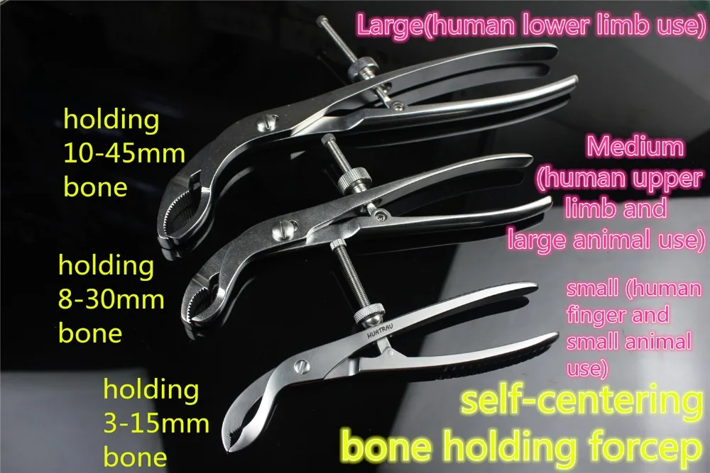 

Medical orthopedic instrument self centering bone holding forcep finger upper lower limb Automatic plate holder VET small Animal