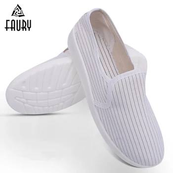 Men Women Anti-static Dust-free Shoes Thick Soft Bottom White Blue Workshop Clean Shoes Factory Dust-proof Work Shoes
Men Women Anti-static Dust-free Shoes Thick Soft Bottom White Blue Workshop Clean Shoes Factory Dust-proof Work Shoes