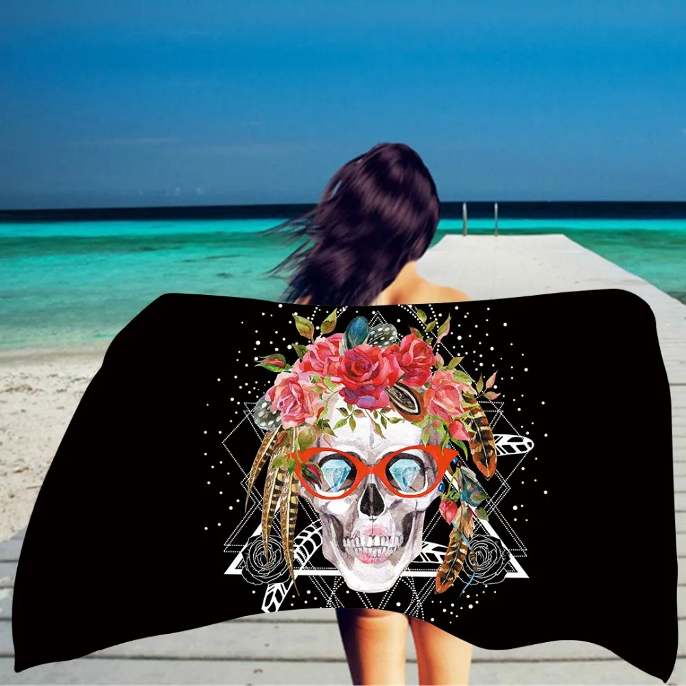 Microfiber Fabric Bath Towel 75*150cm Sugar Skull Print Bath Beach Towels for Adults Women Towel Beach Shower Towels Toalla
Microfiber Fabric Bath Towel 75*150cm Sugar Skull Print Bath Beach Towels for Adults Women Towel Beach Shower Towels Toalla