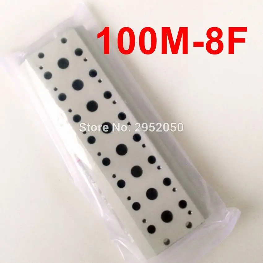 Free shipping 100M-8F Airtac Solenoid Valve Manifold With Screws & Rubber 4v110-06 8 Station Row Valve Base Board
Free shipping 100M-8F Airtac Solenoid Valve Manifold With Screws & Rubber 4v110-06 8 Station Row Valve Base Board