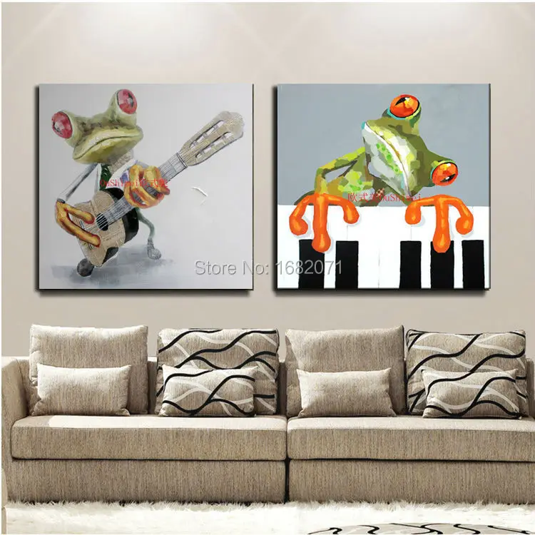 High Quality Modern Abstract Funny Frog Oil Painting On Canvas Various of Frog Canvas Decorative Painting for Living Room
High Quality Modern Abstract Funny Frog Oil Painting On Canvas Various of Frog Canvas Decorative Painting for Living Room