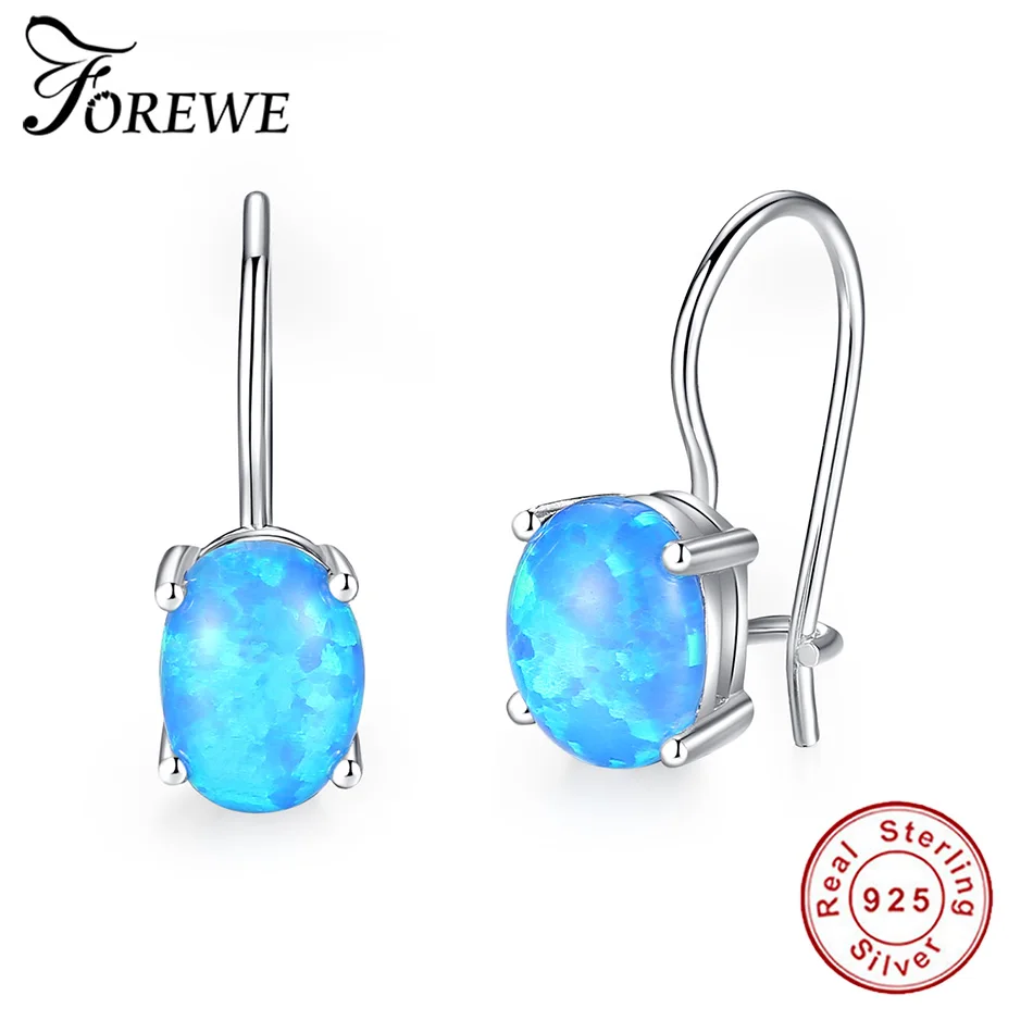 FOREWE 100% 925 Sterling Silver Earrings Luxury Blue Crystal Hoop Earrings For Women Jewelry
FOREWE 100% 925 Sterling Silver Earrings Luxury Blue Crystal Hoop Earrings For Women Jewelry
