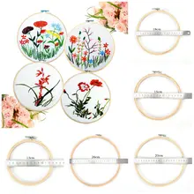 13-26CM Bamboe Frame Embroidery Hoop Ring DIY Needlecraft Kruissteek Machine Ronde Loop Hand Huishoudelijke Naaien Gereedschap(China)