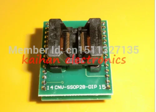TSSOP28 to DIP28 Adapter TSSOP20 TSSOP24 TL866 A CS programmer adapter IC Test Socket 0.65mm Pitch | Электронные компоненты и