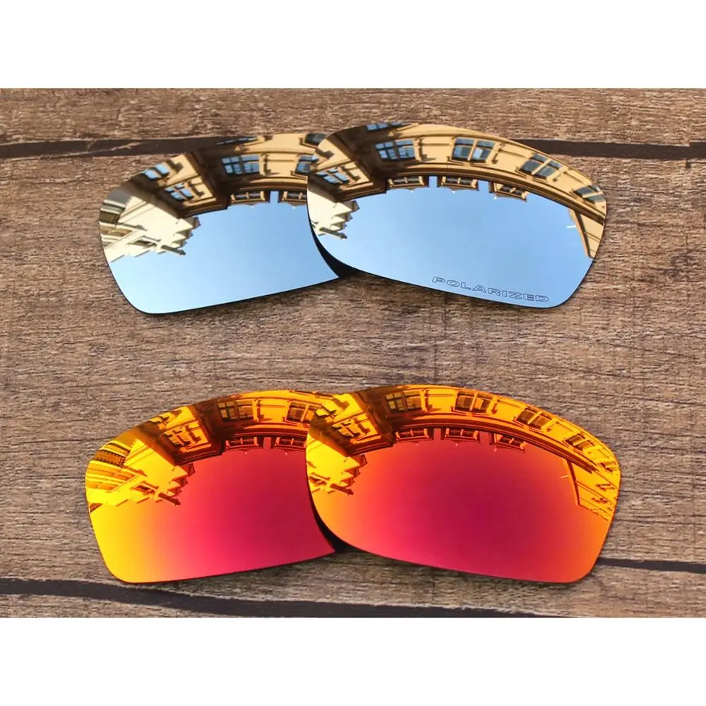 Vonxyz 2 Pairs Chrome Mirror & Ruby Mirror Polarized Replacement Lenses for-Oakley Fives Squared Frame
Vonxyz 2 Pairs Chrome Mirror & Ruby Mirror Polarized Replacement Lenses for-Oakley Fives Squared Frame