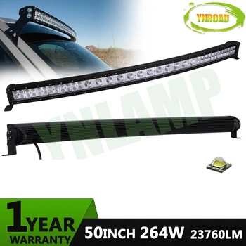 YNROAD 50inch 264W Curved Hybrid LED Work Light Bar Spot Flood Combo Beam SUV ATV 4x4 Truck 4WD mixed row 23760LM
YNROAD 50inch 264W Curved Hybrid LED Work Light Bar Spot Flood Combo Beam SUV ATV 4x4 Truck 4WD mixed row 23760LM